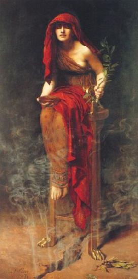John Maler Collier Priestess of Delphi Spain oil painting art